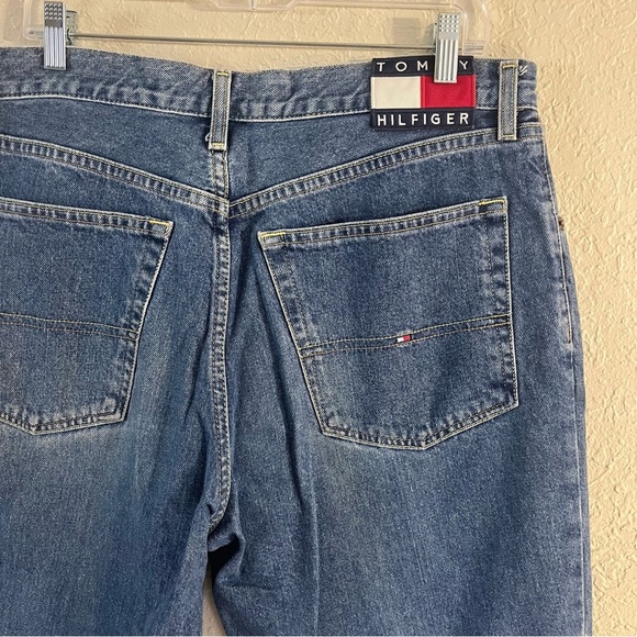 Vintage 90’s Tommy Hilfiger Jeans 36x32 Men Baggy Loose Denim Freedom Y2K - Picture 5 of 9